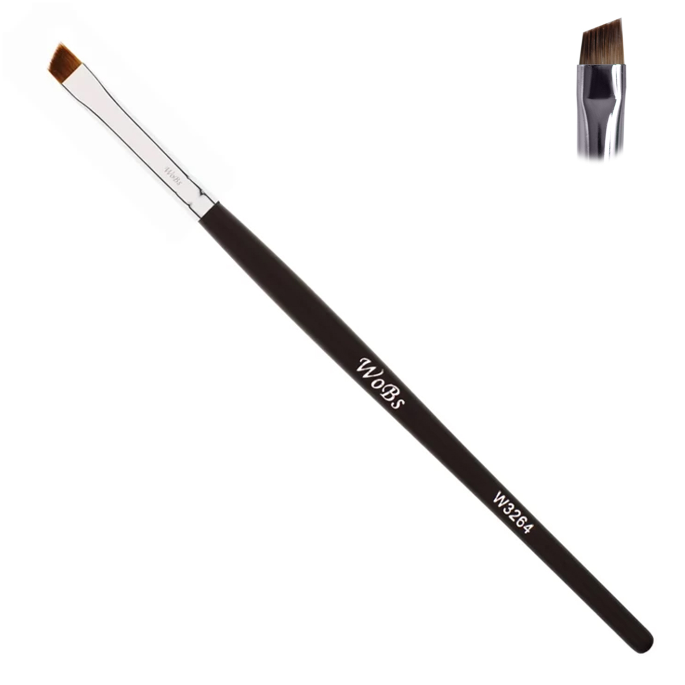 Wobs Pincel plano biselado para cejas W3264
