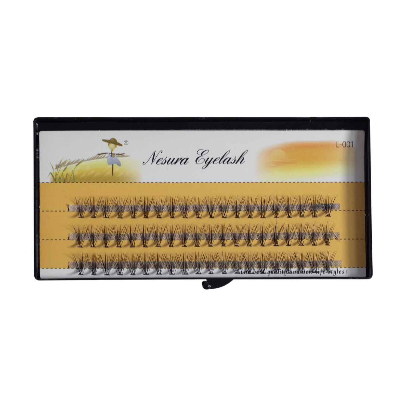 Вії пучкові безвузликові 10D, 0,10, вигин C, 11мм