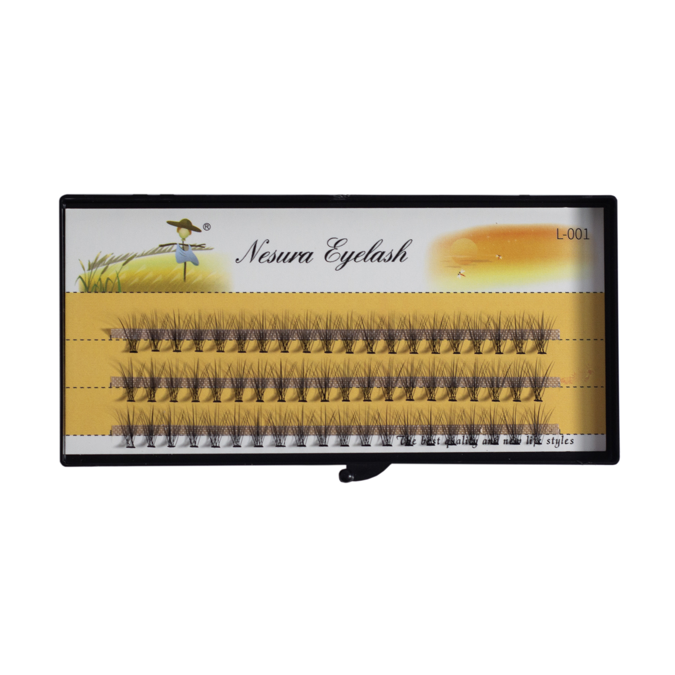 Nesura Eyelash Premium Cluster False Eyelashes 10D 0.10 curl C 9mm