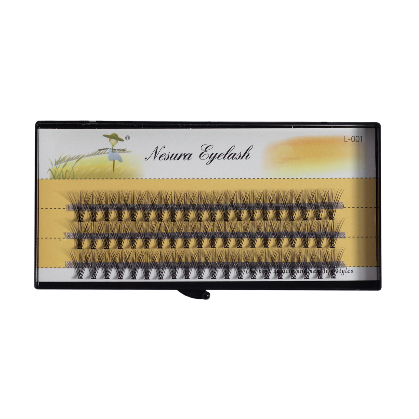 Накладні вії пучкові 20D, 0,07, вигин C, 11мм