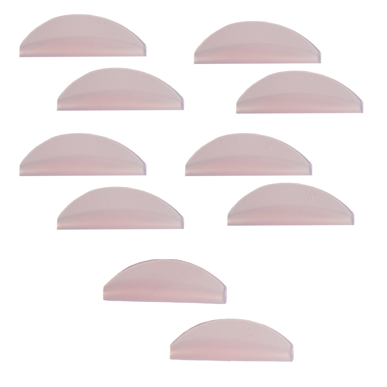 Валики U-образные для лифтинга, набор 5 пар, розовые