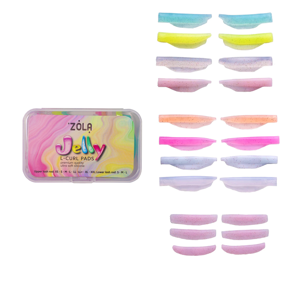 Rodillos laminadores ZOLA Jelly L-Curl para pestañas superiores e inferiores