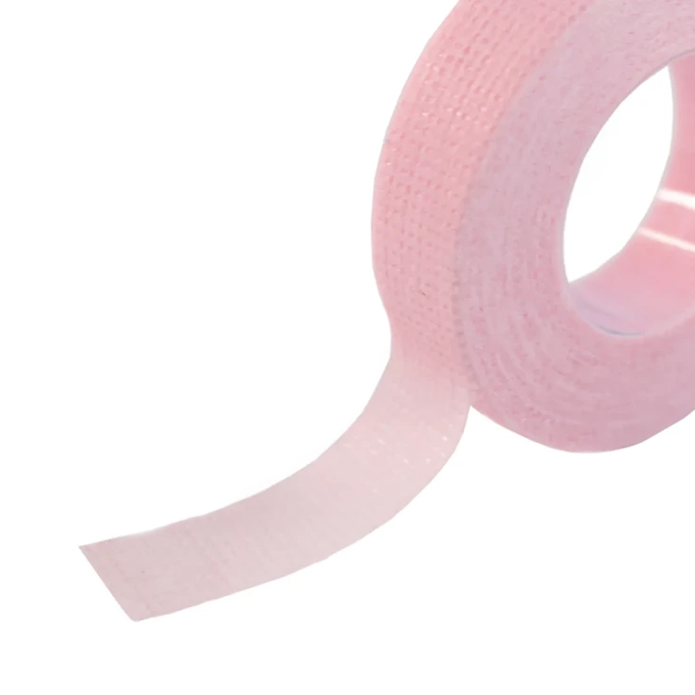 Лента (Скотч) для нижних ресниц розовый из нетканого полотна