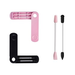 Set of silicone sticks black
