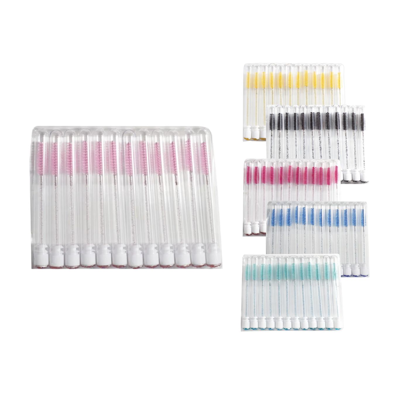 Brushes in a bulb pink pack of 12 pcs