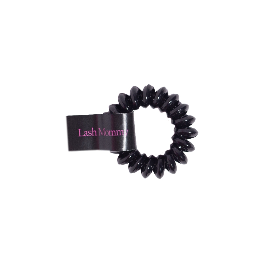 LASH MOMMY Рукавичка на ліву руку (для правшів) для планшетки на магніті для швидкісного нарощування, чорна з рожевою окантовкою+ 5 планшеток