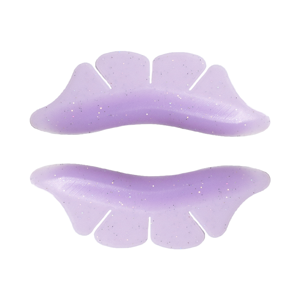Патчи-валики для нижних ресниц "Butterflies", сиреневые, 1 пара