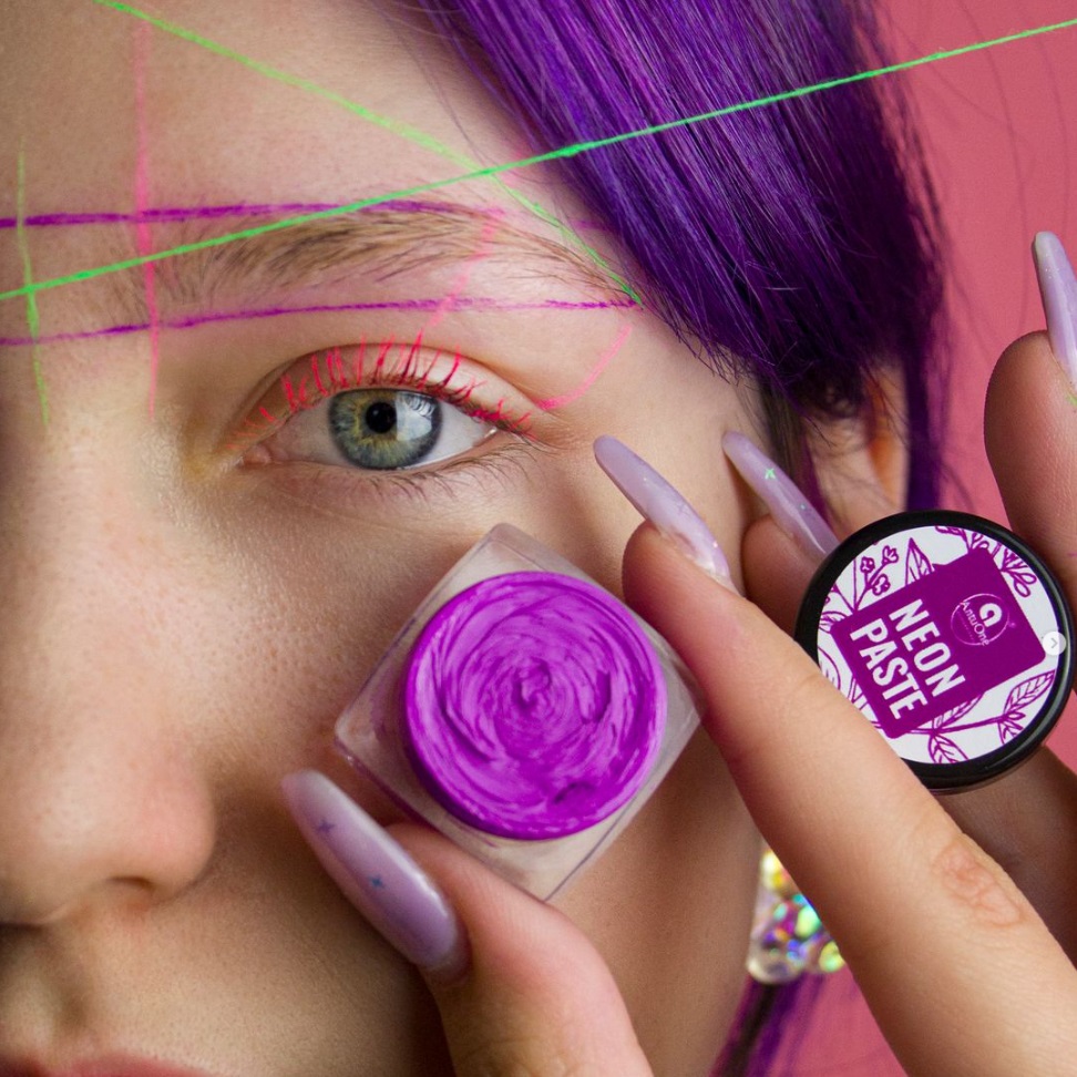 AntuOne Неонова паста для розмітки брів бузкова