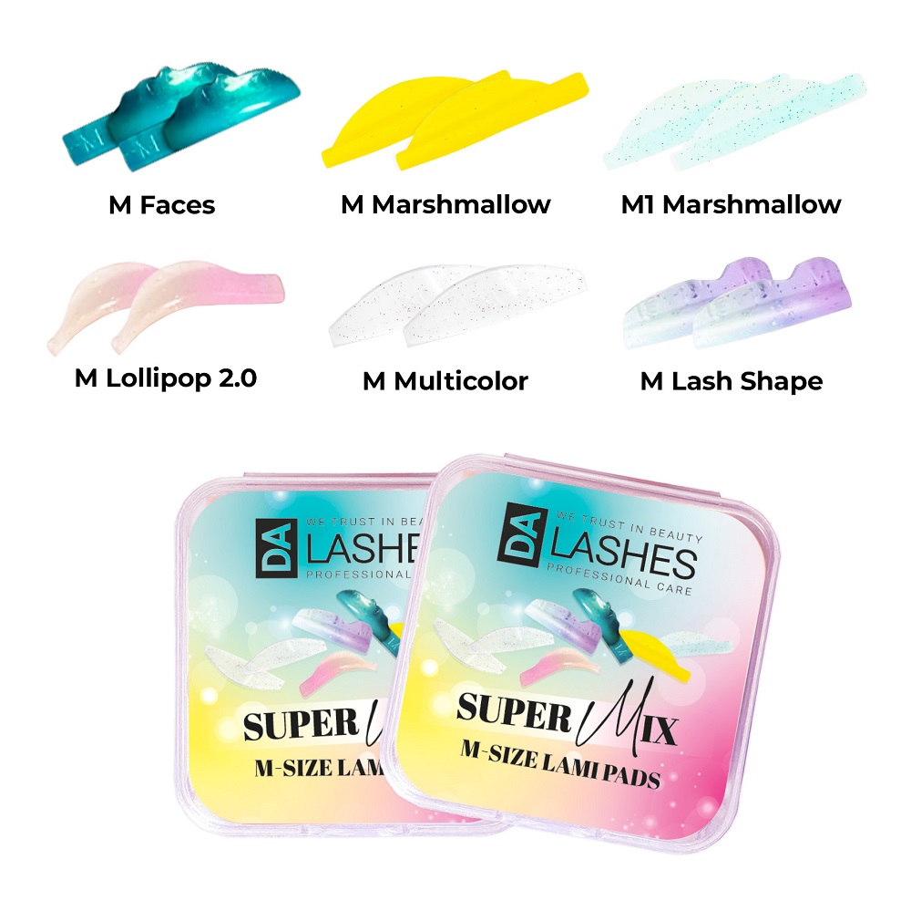 DALASHES SUPER MIX rollers size M, 6 pairs