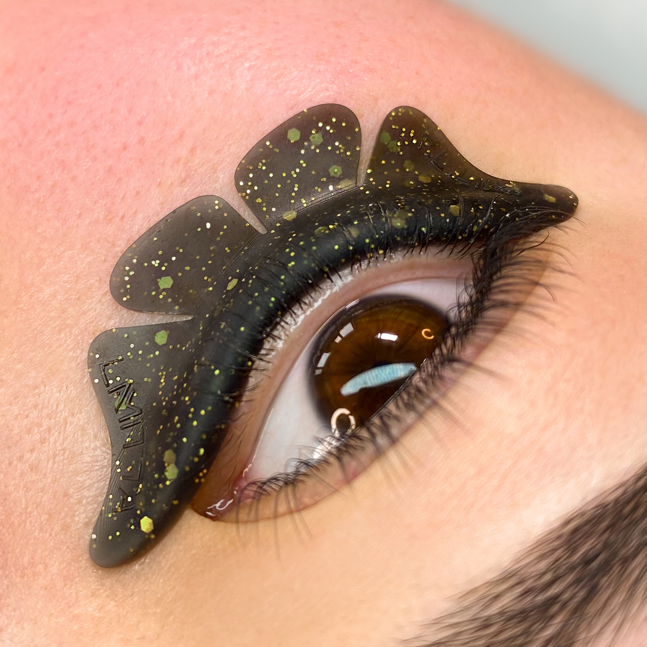 LAMITTA Mariposa Parches Aislantes para Pestañas Inferiores, negro, 1 par