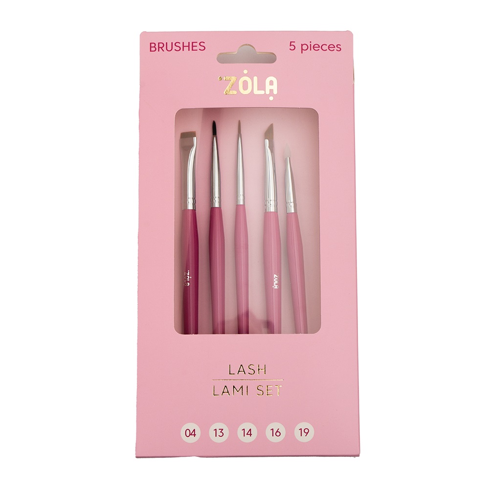 Zestaw pędzli ZOLA - Zestaw Lami (5 szt.) (04, 13, 14, 16, 19)