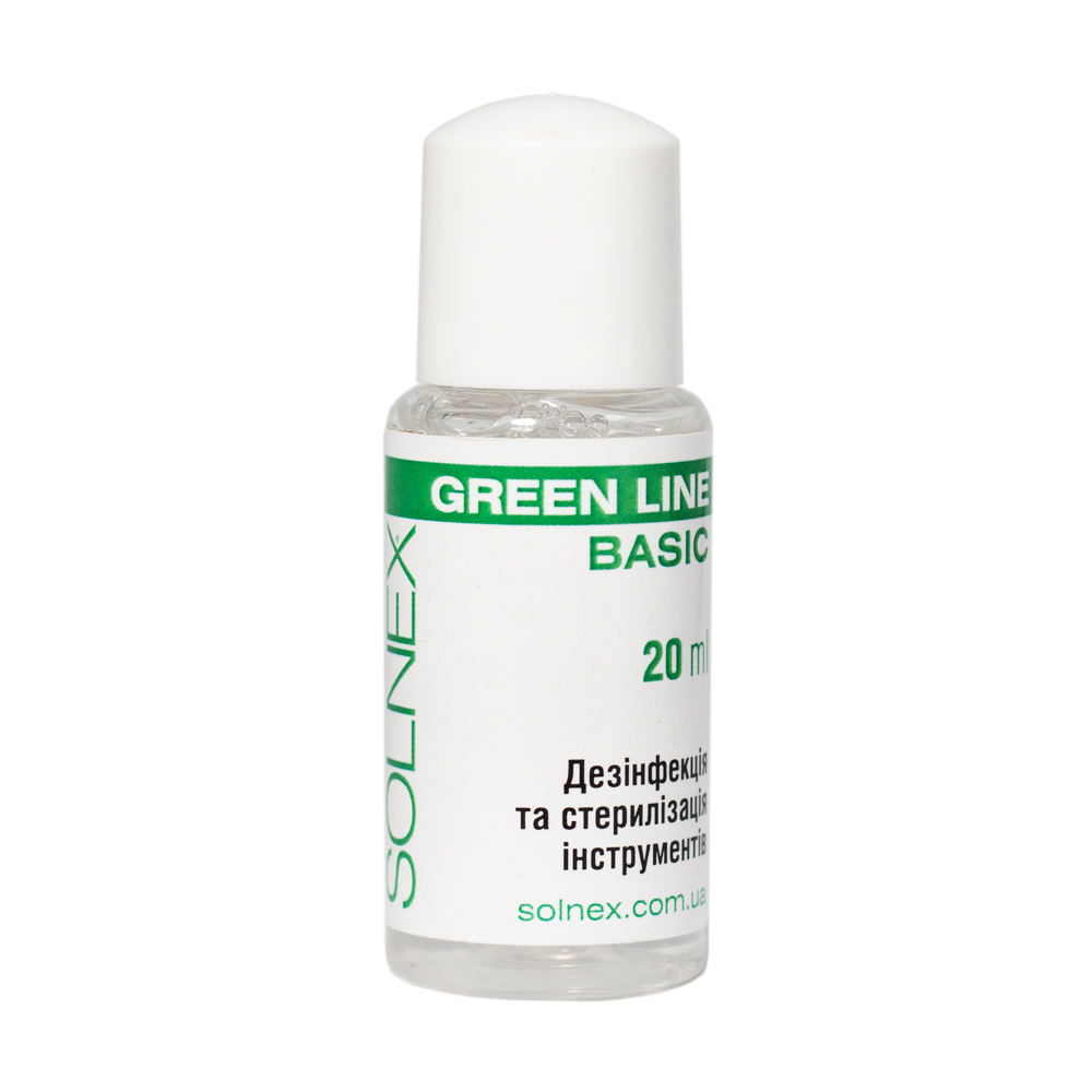 SOLNEX Засіб для дезінфекції та стерилізації Green Line Basic 20 мл