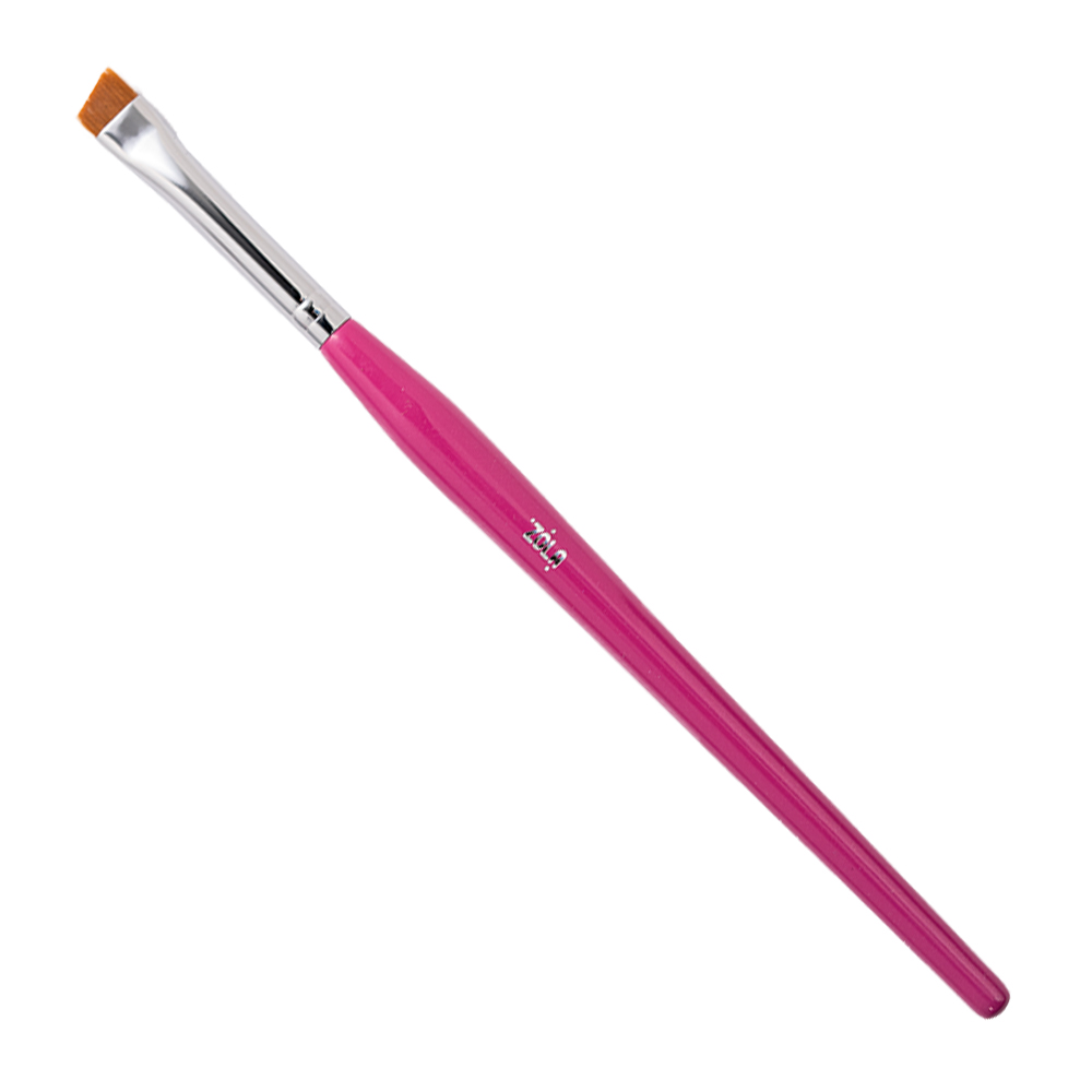 ZOLA Narrow beveled brush for professional eyebrow shaping 06