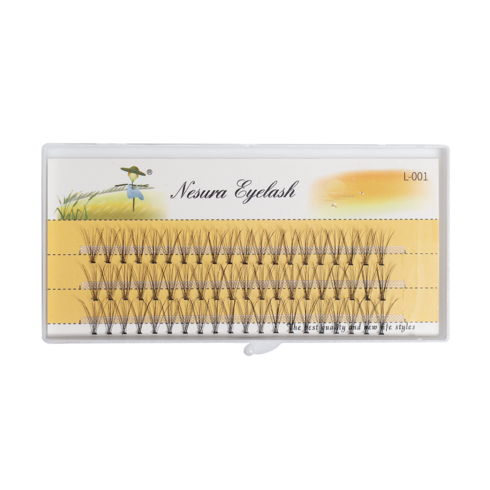 Nesura Eyelash Premium Вії пучкові безвузликові 10D, 0,07, вигин C, 12мм