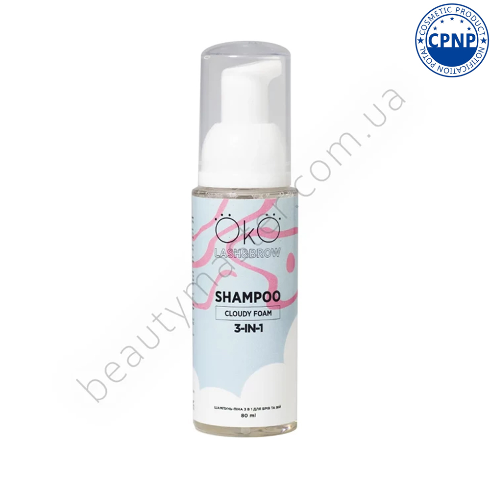 OKO Shampoo and foam for eyebrows and eyelashes 3in1, 80 ml