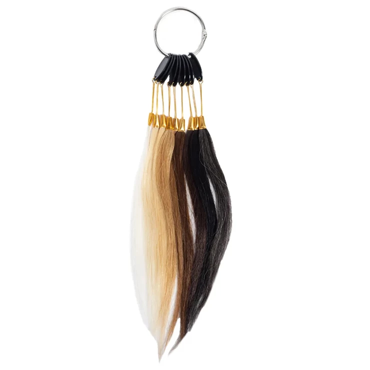 Mechón de prueba para probar tinte, mezcla de niveles de profundidad de tono (NPT), juego de 9 uds.