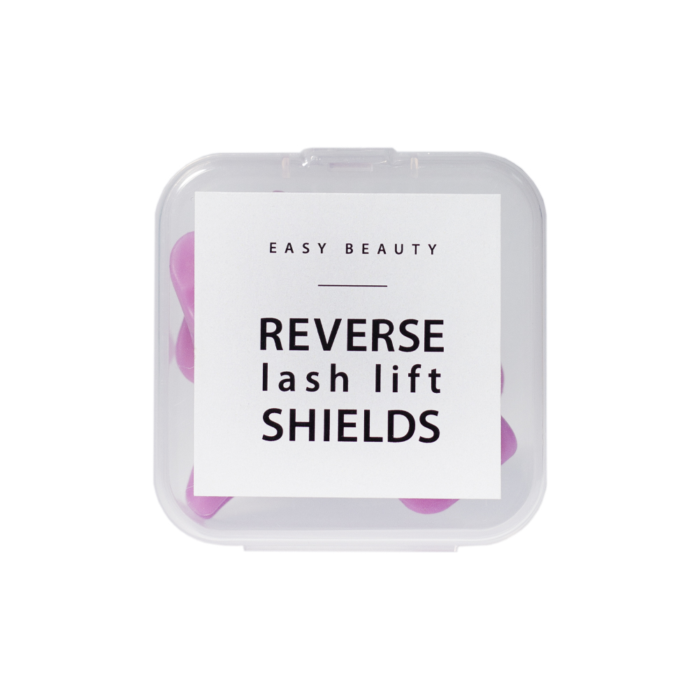 EASY BEAUTY Reverse lash lift shields, protectores de pestañas reverse lash lift, púrpura, juego de 3 tallas S, M, L