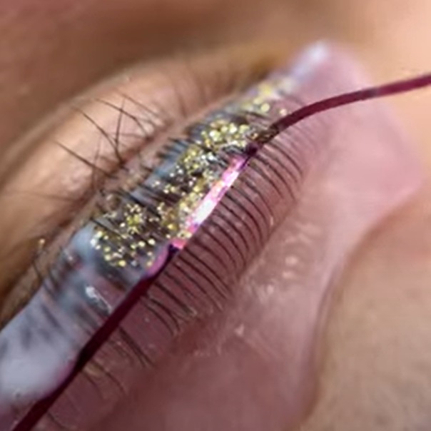 Cinta laminadora Lash en rollo, azul