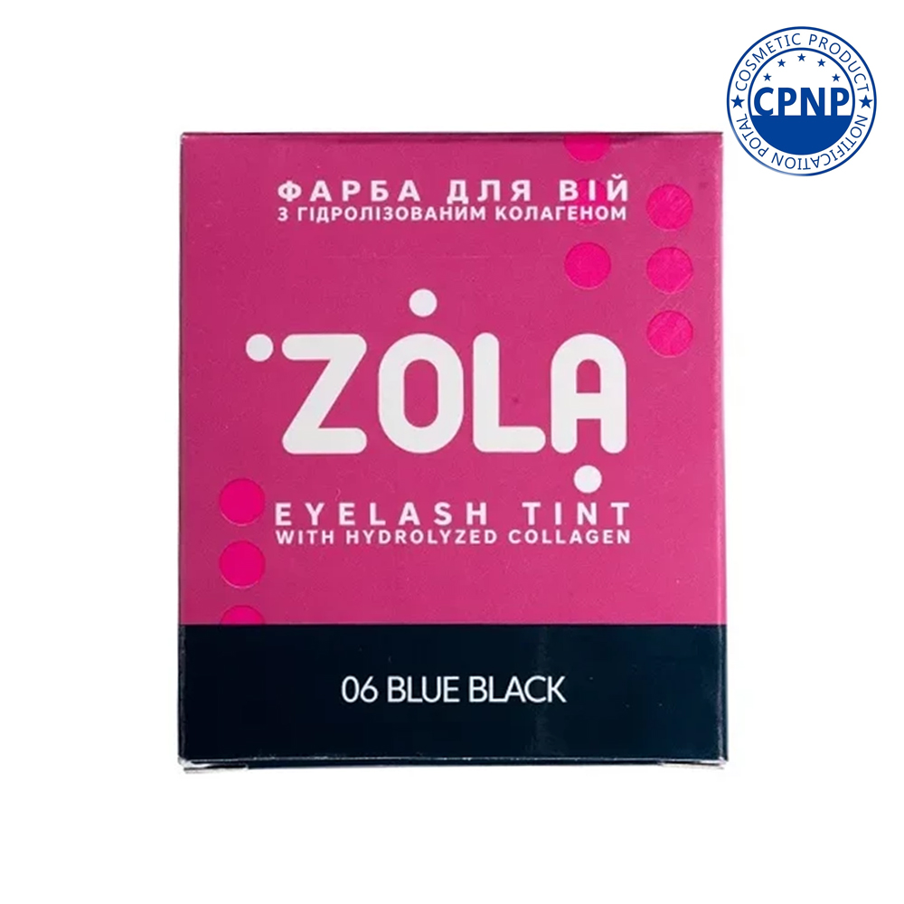 ZOLA Фарба для брів 06 blue black у саше з окисником 5 мл