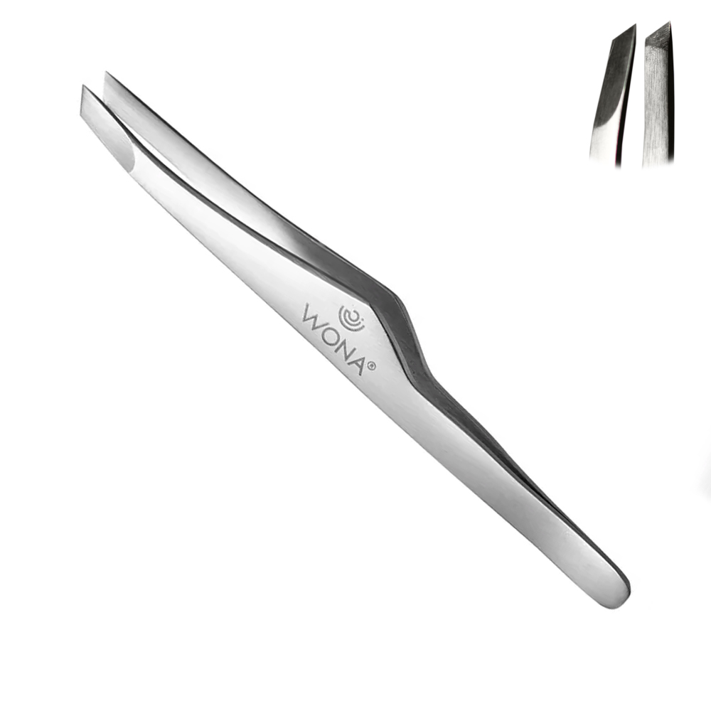 WONA Beveled Eyebrow Tweezers