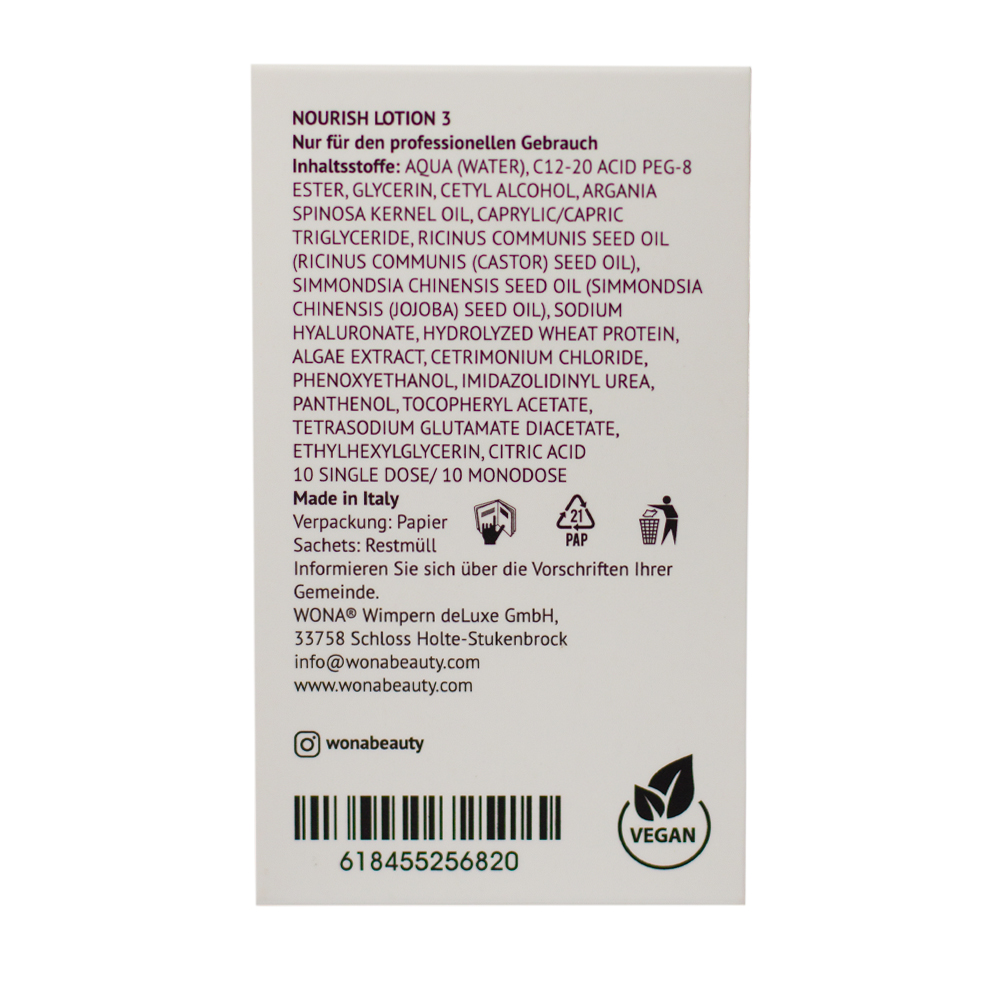 WONA Compuesto 3 para laminación de cejas y pestañas 2 ml