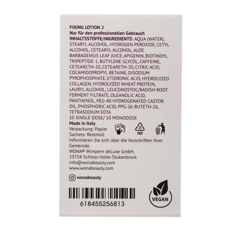 WONA Compound 2 for eyebrow and eyelash lamination 2 ml