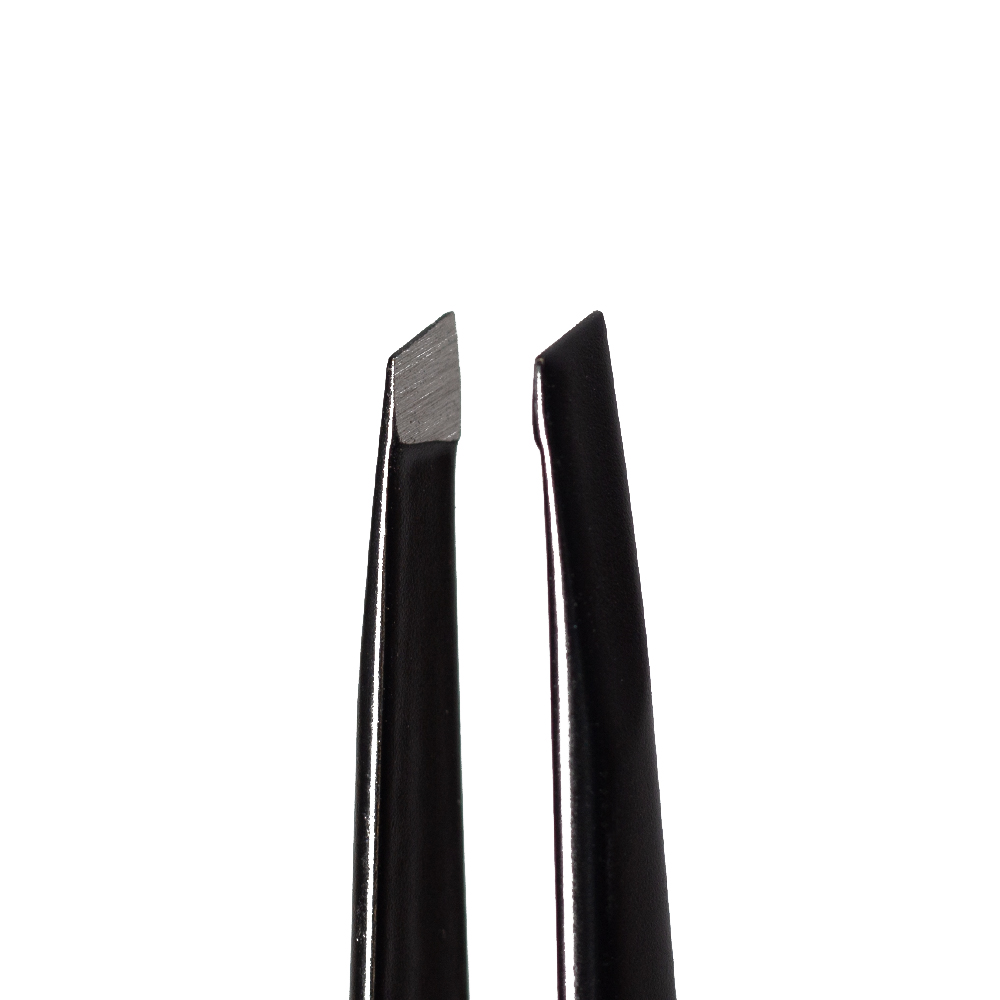 Staleks eyebrow tweezers Expert 11/3 beveled black