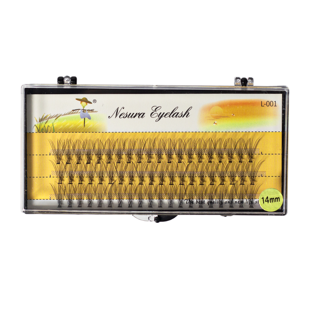 Nesura Eyelash Premium Cluster False Eyelashes 10D 0.10 curl C 14mm
