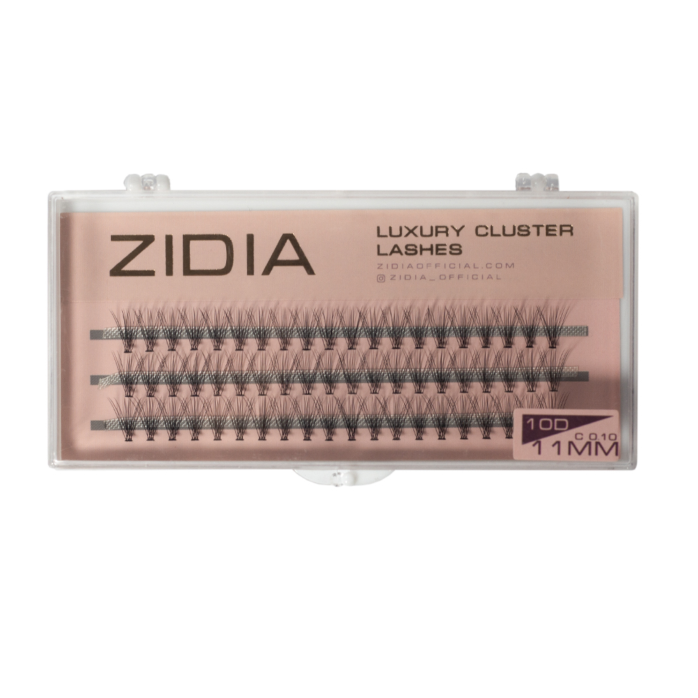 ZIDIA Eyelash bundles 10D bend C; 0.10 (3 ribbons, size 11 mm)