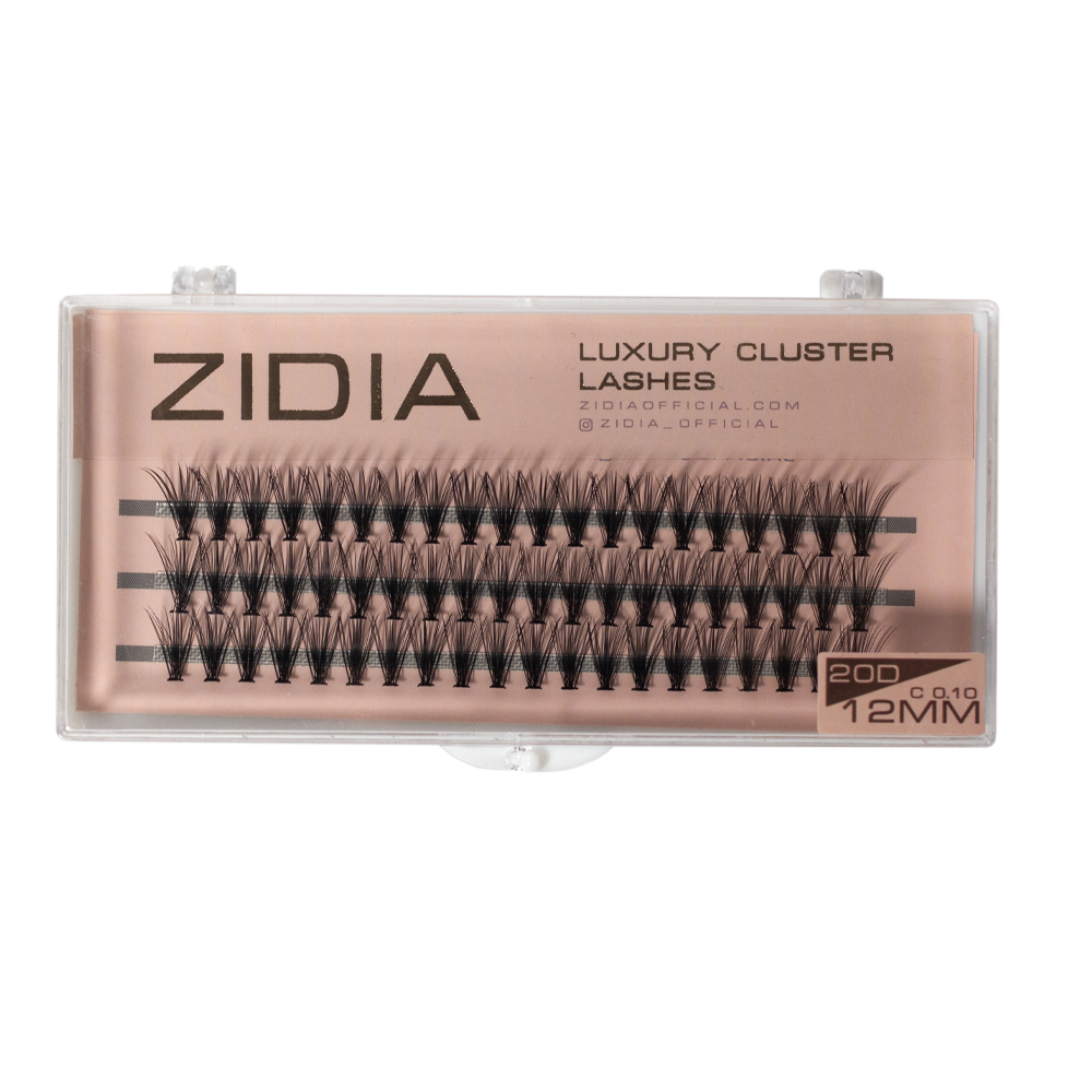 ZIDIA Вії пучки 20D вигин C; 0.10 Mix S (3 стрічки, розмір 8,9,10мм)