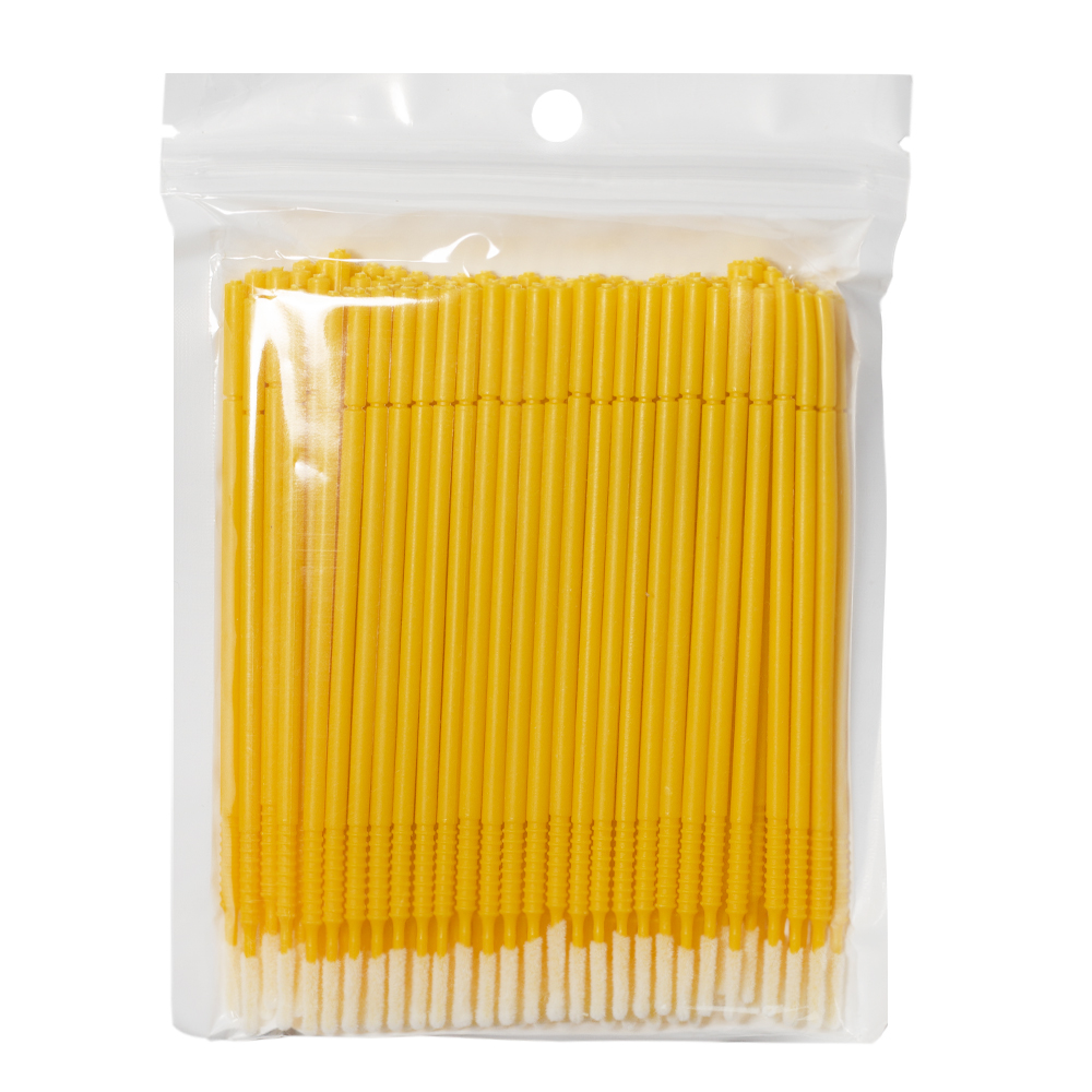 Удлиненные микробраши, в пакете, жёлтые