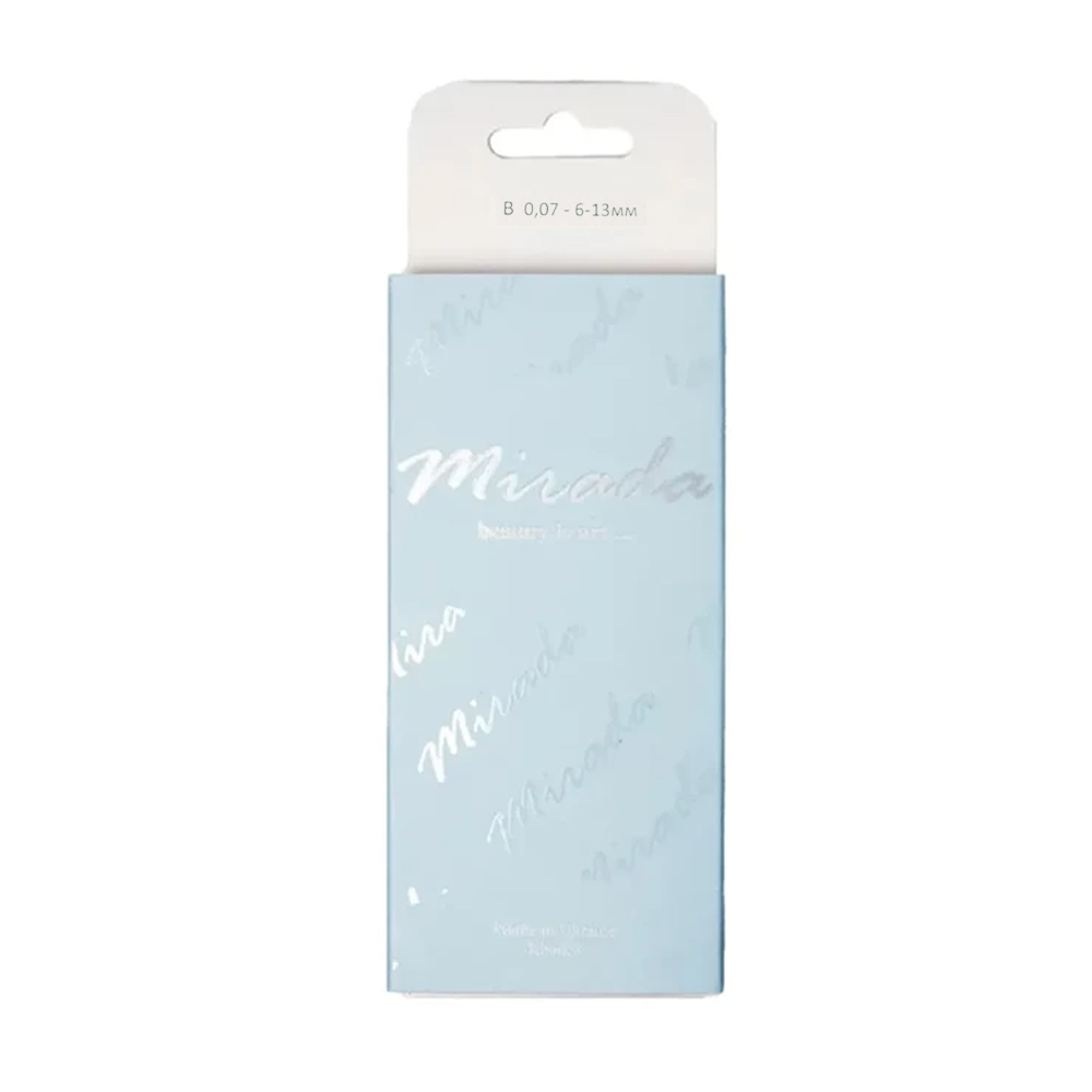 MIRADA Чорні вії, мікс 20 ліній B, 0.07, (6-13)