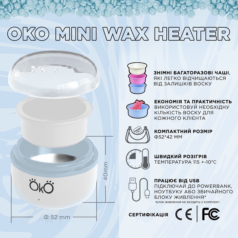 OKO Mini Wax Heater white