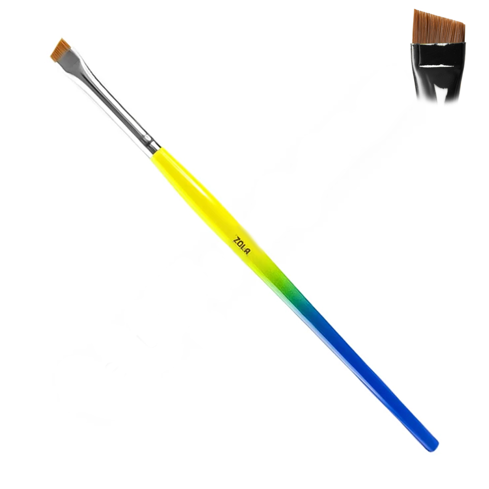 ZOLA Пензель вузький зі скосом 01ua UKRAINIAN EDITION