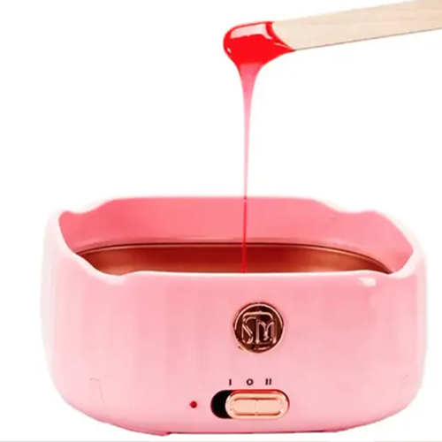 Fundidor de cera SM-5001A con 4 compartimentos de silicona, rosa