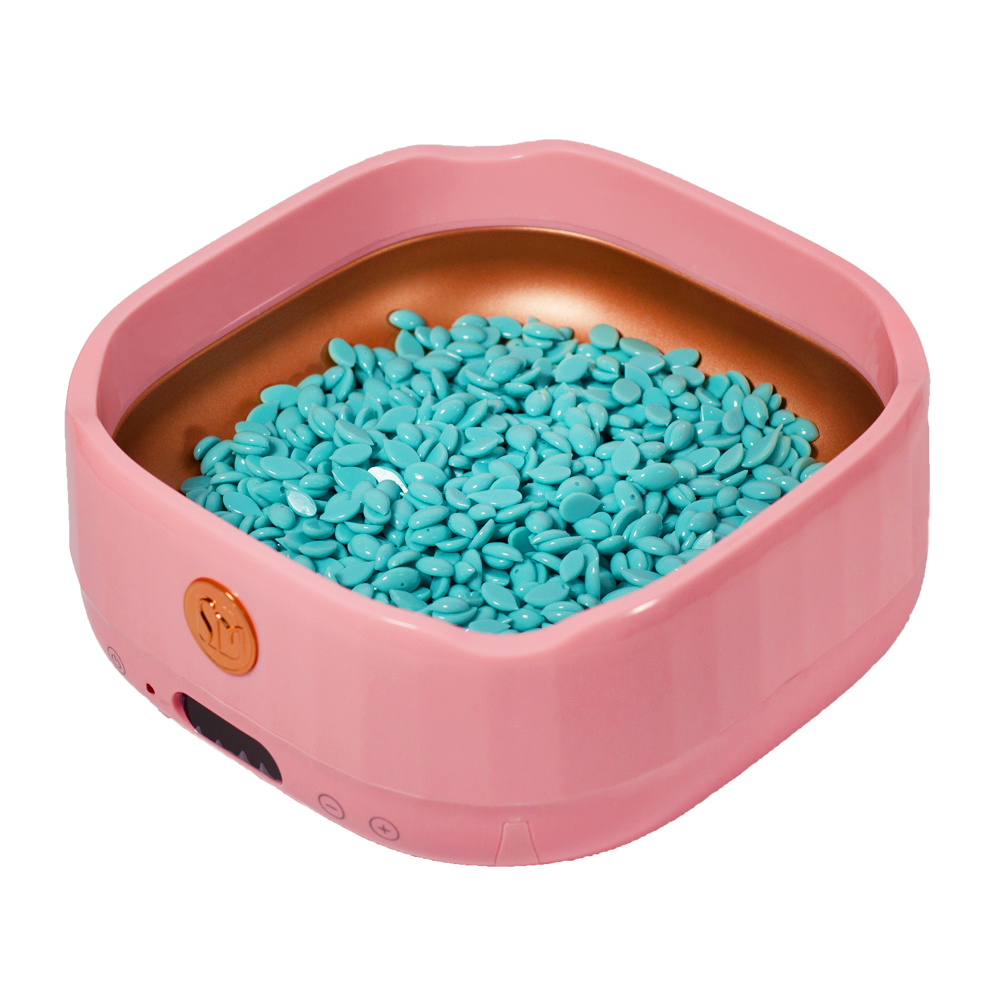 Воскоплав SM-5001A на 4 силиконовых отделения, с регулятором, розовый