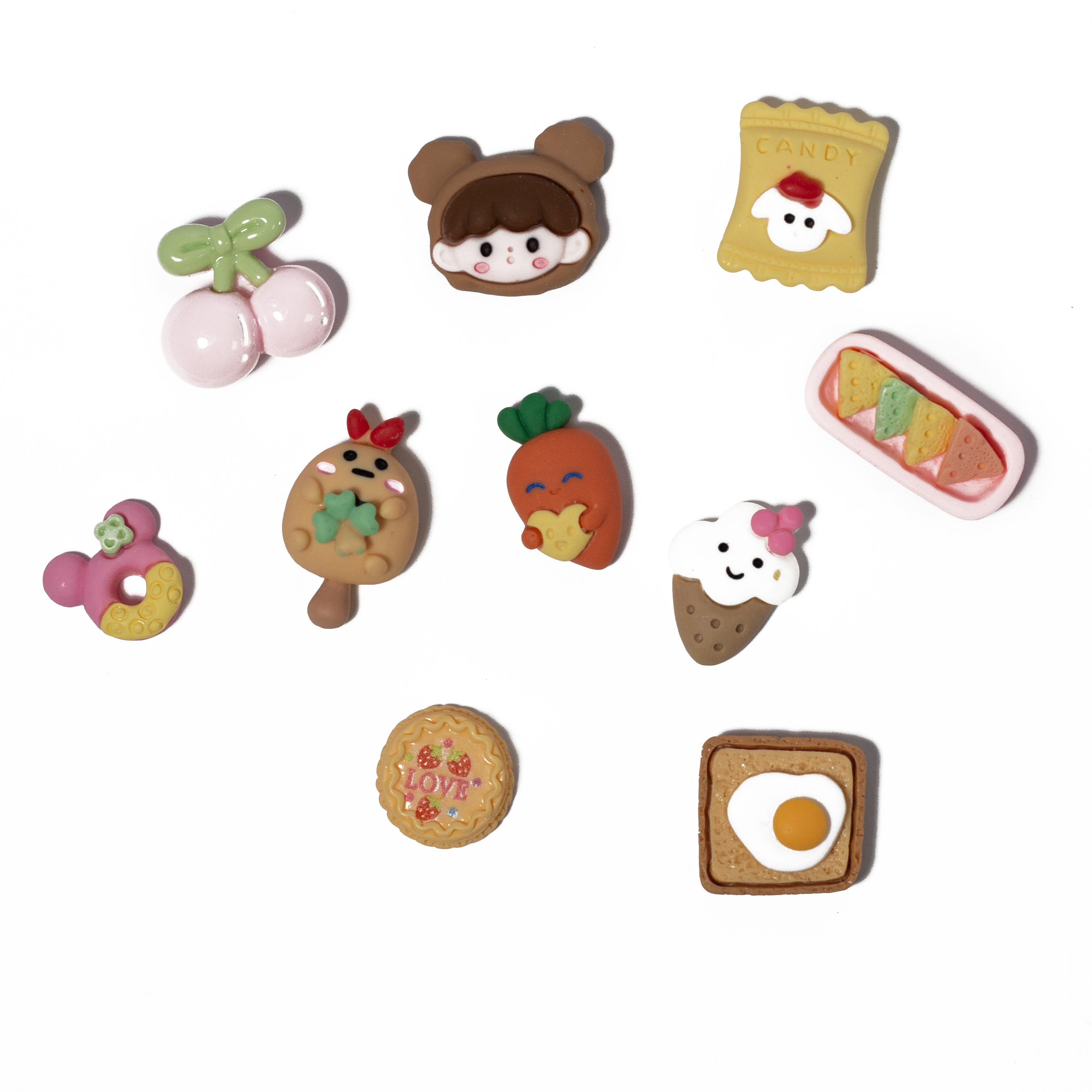 Декор для ламінування, мікс, набір 10 шт