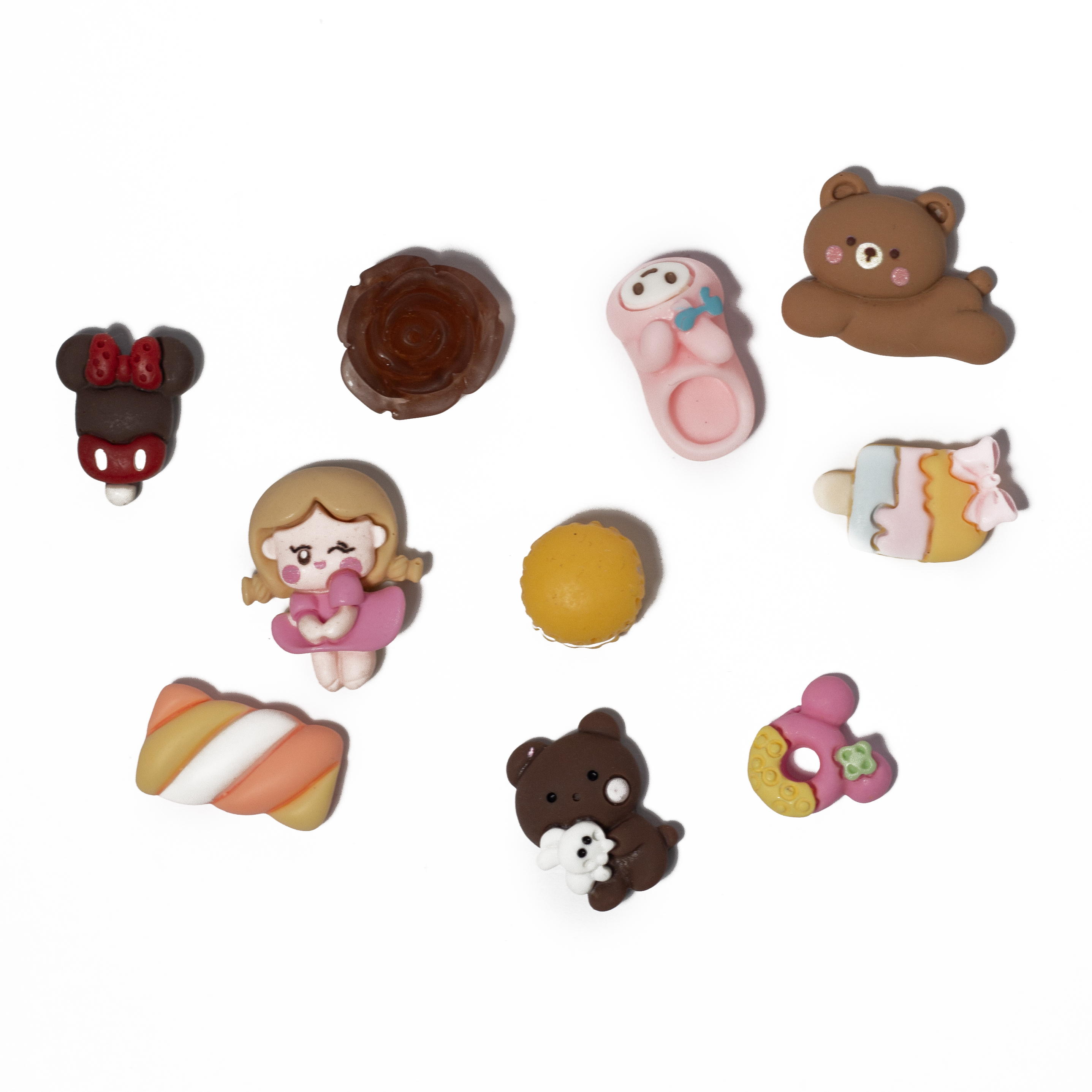 Декор для ламінування, мікс, набір 10 шт