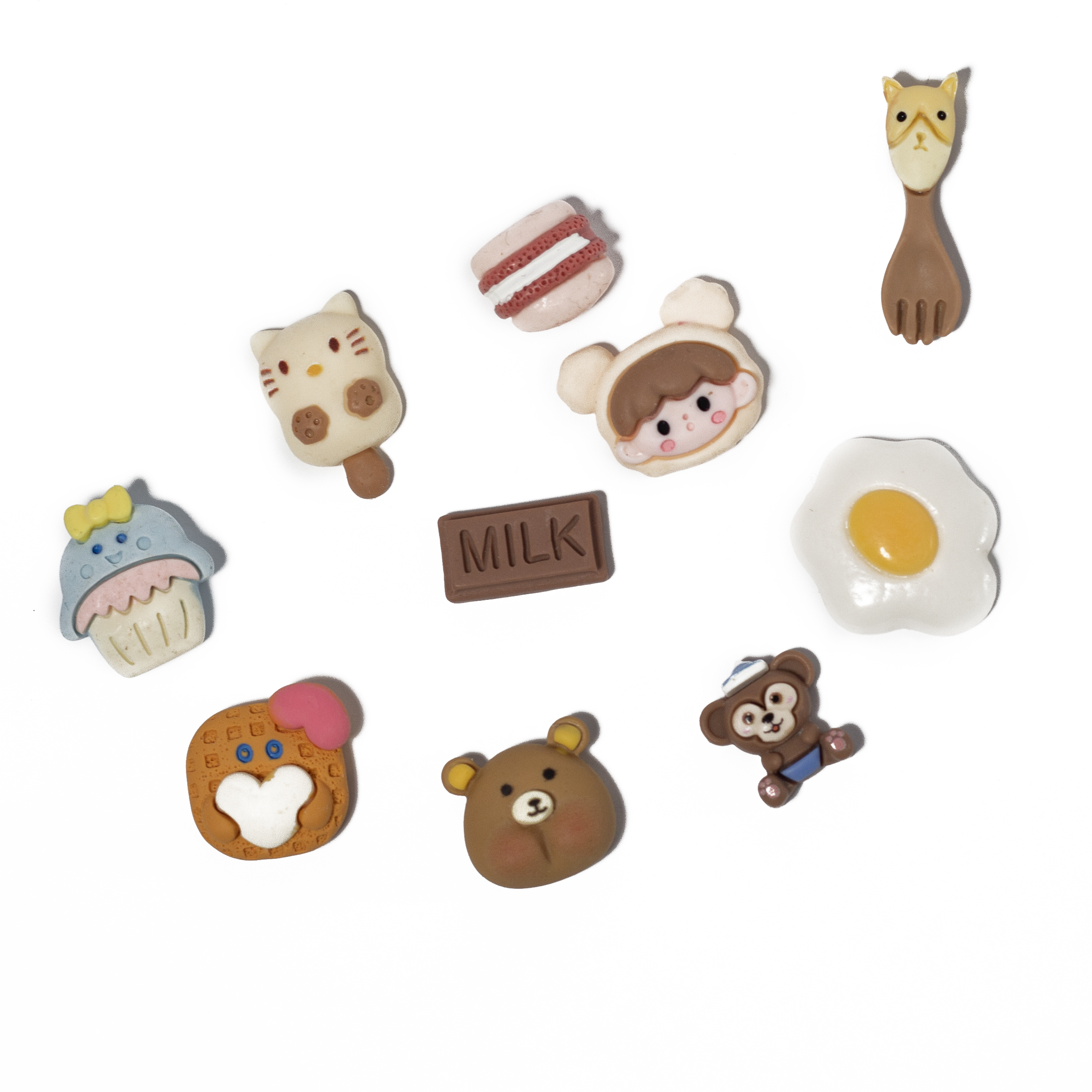 Декор для ламінування, мікс, набір 10 шт