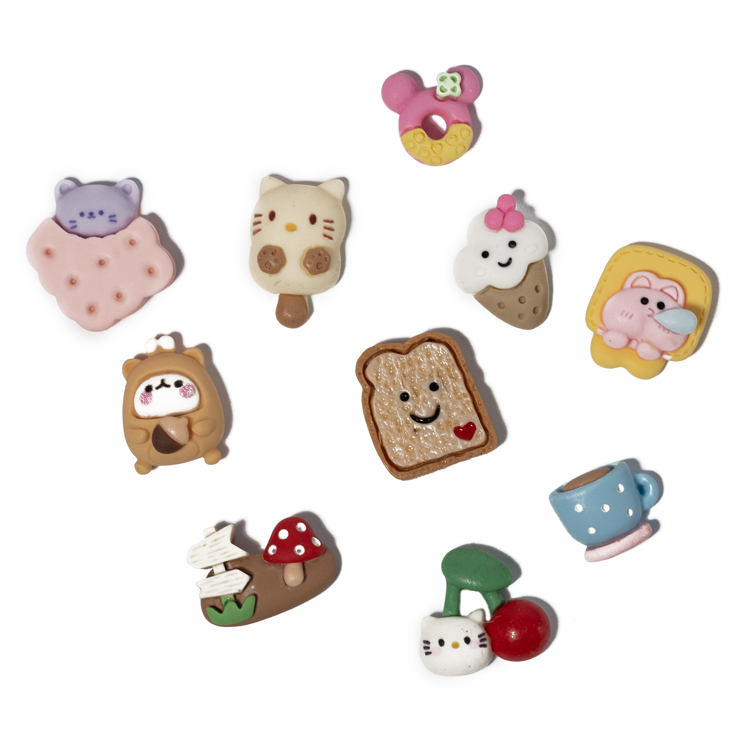 Декор для ламінування, мікс, набір 10 шт