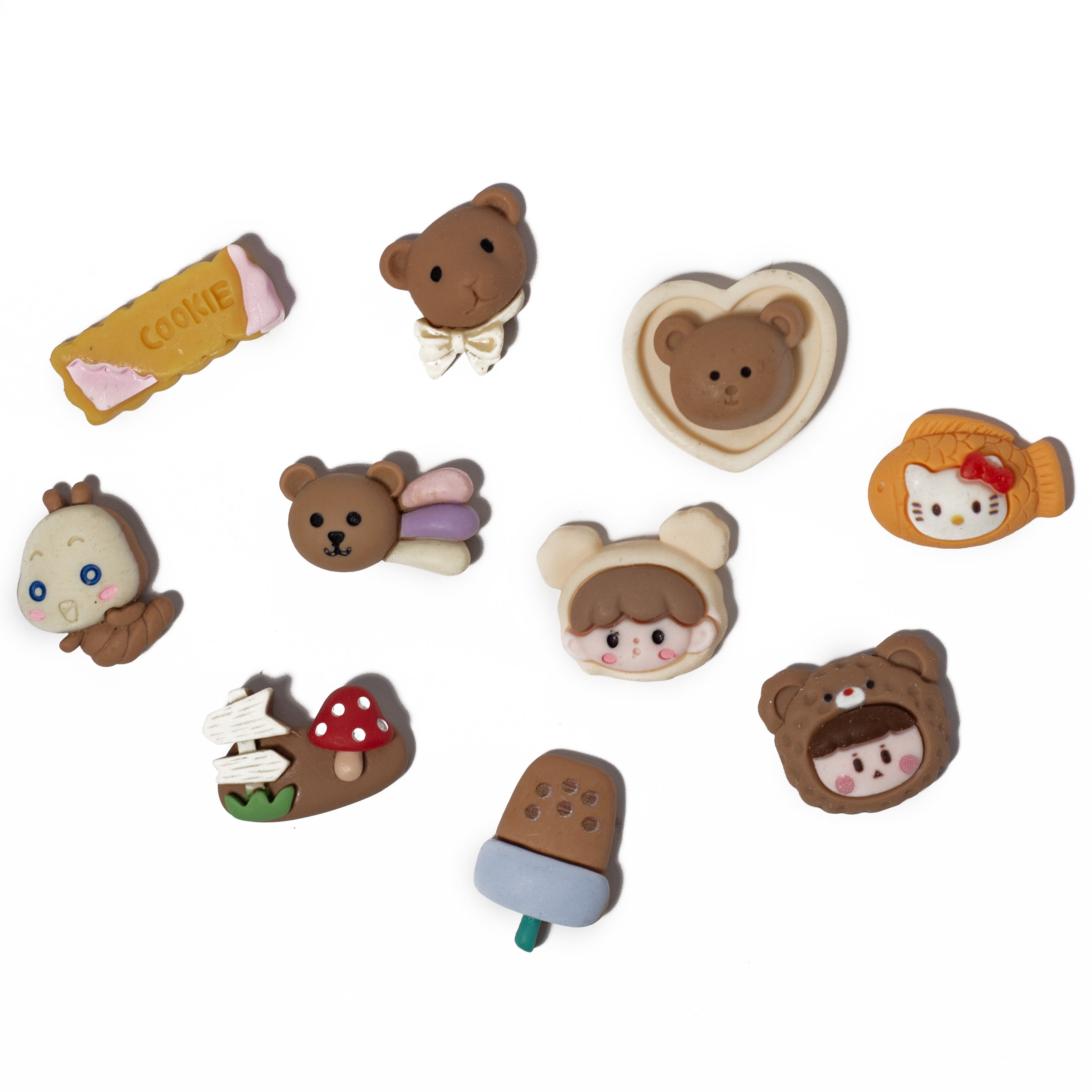 Декор для ламінування, мікс, набір 10 шт