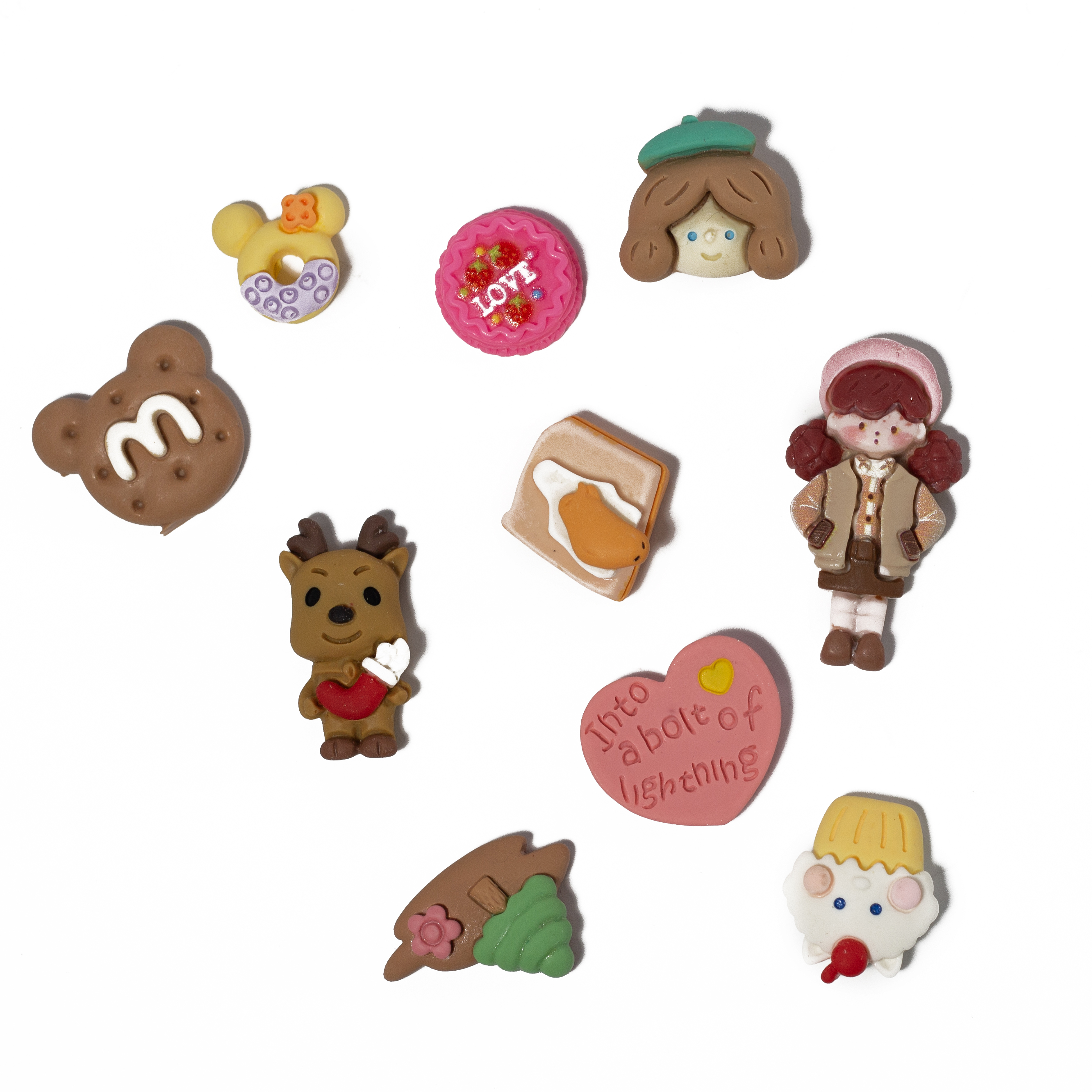 Декор для ламінування, мікс, набір 10 шт