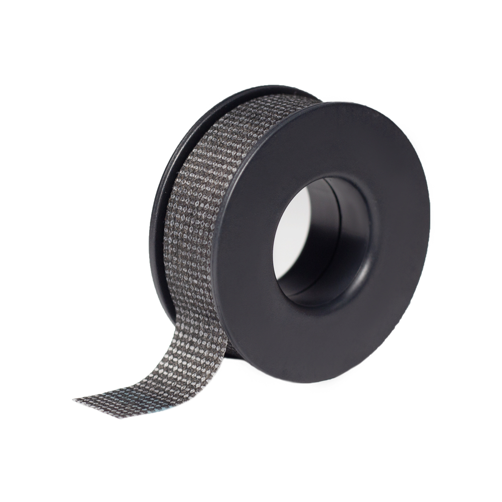 Скотч дихаючий для UV нарощування вій, чорний, 1,25 см х 3,6 м