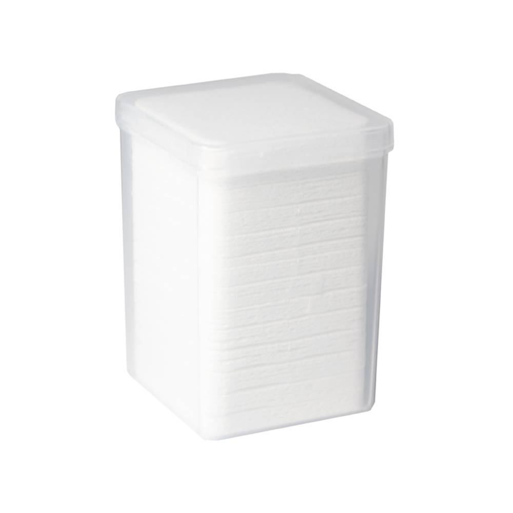 Toallitas sin pelusa perforadas, blanco, en contenedor 200 uds