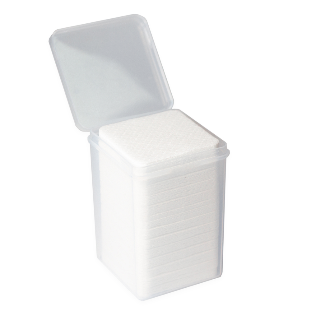 Toallitas sin pelusa perforadas, blanco, en contenedor 200 uds