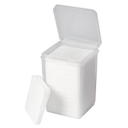 Lint-free perforated cloths, white, in a container 200 pcs