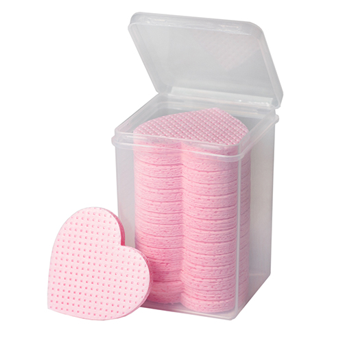 Безворсові перфоровані серветки, рожеві, контейнер 200 шт