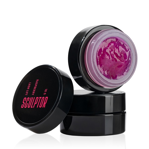 SCULPTOR Клей без клею для ламінування вій, з ароматом малини, 10г