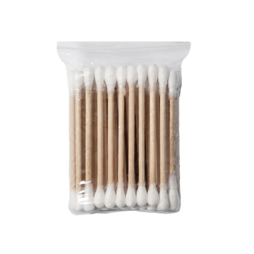 Cotton sticks, wood, 50 pcs
