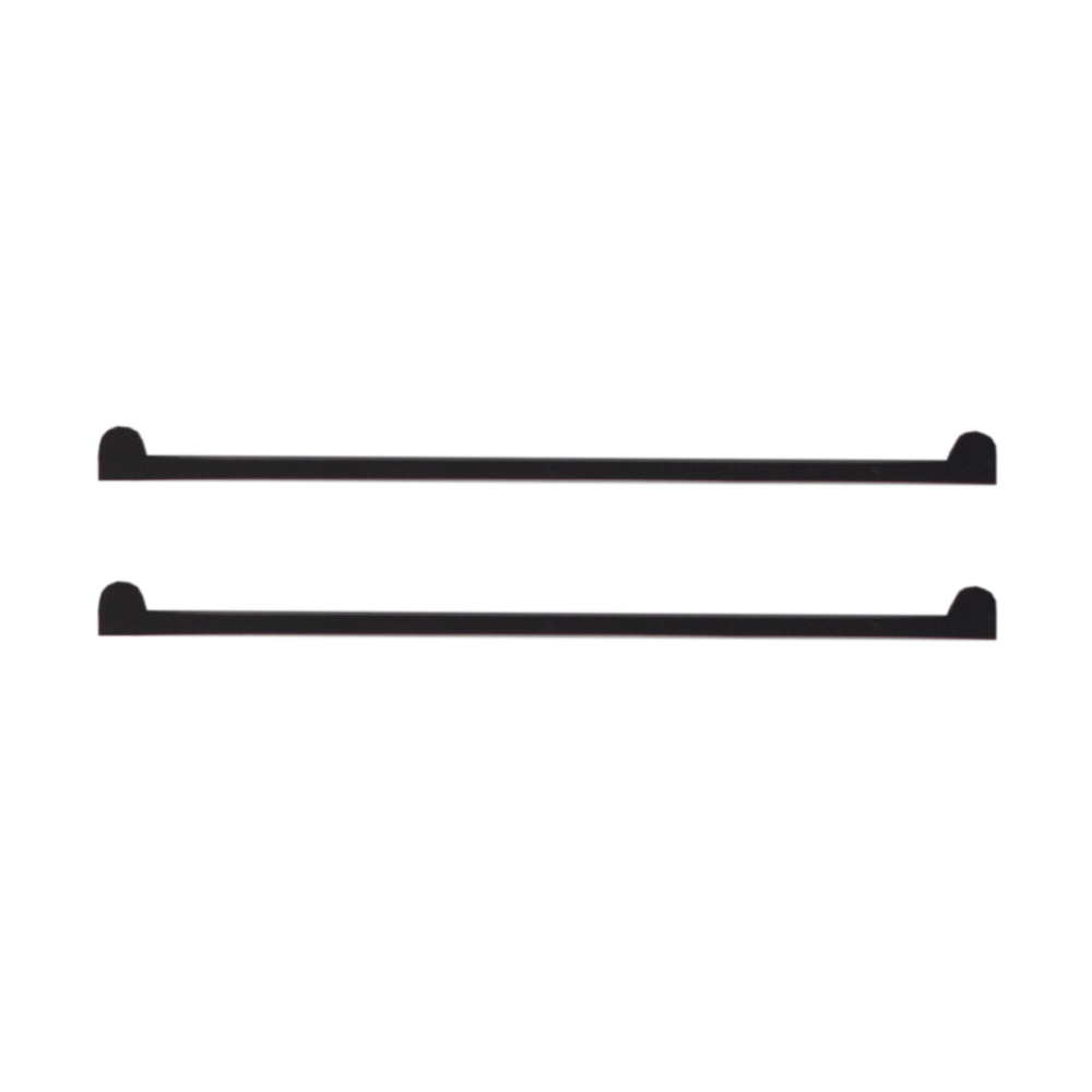 Силіконові стріпси для ламінування вій, чорні, 1 пара